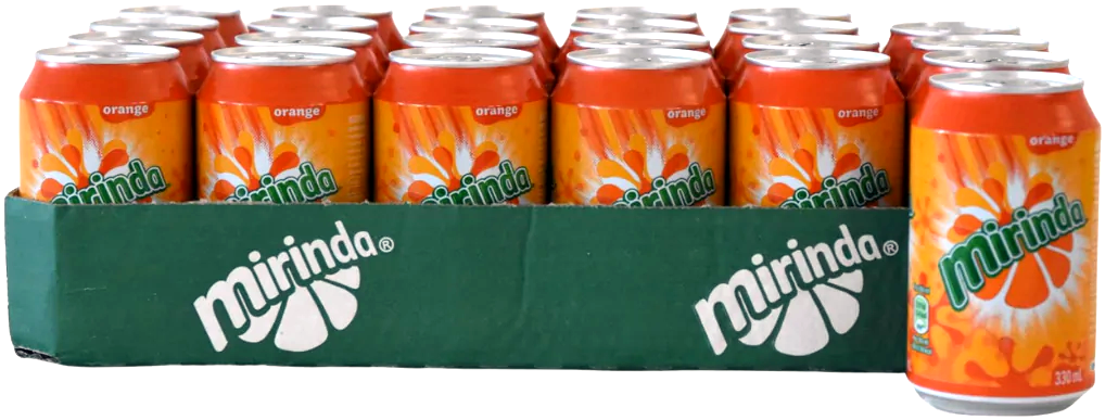Pro-Inter | Mirinda 24x33cl | Soda orange ou fraise 