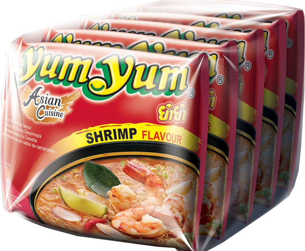 Pro-Inter | YumYum 5x60g | Nouilles instantanées crevette Pro-Inter | YumYum 5x60g | Nouilles instantanées crevette