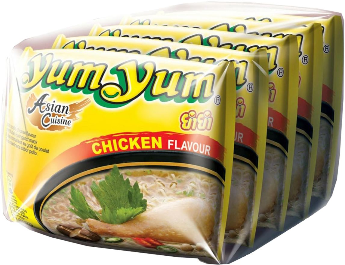 Pro-Inter | YumYum 5x60g | Nouilles instantanées poulet Pro-Inter | YumYum 5x60g | Nouilles instantanées poulet