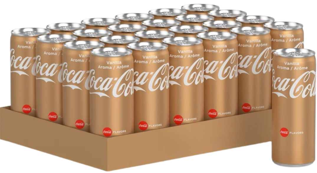 Pro-Inter | Coca Cola 24x33cl | Soda au cola saveur vanille 